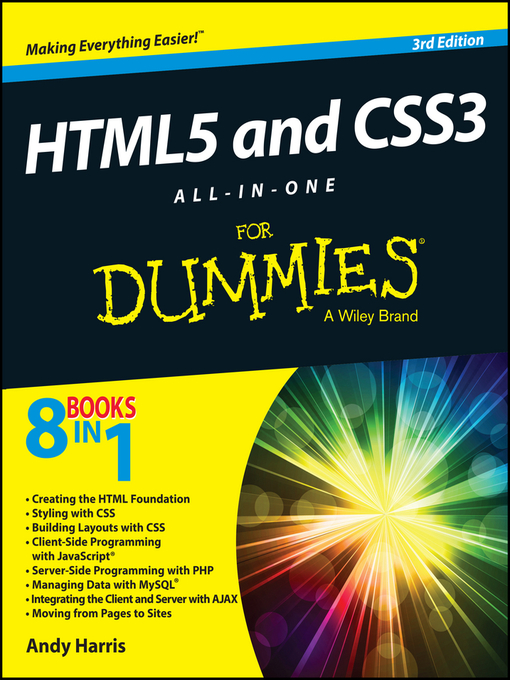 Title details for HTML5 and CSS3 All-in-One For Dummies by Andy Harris - Available